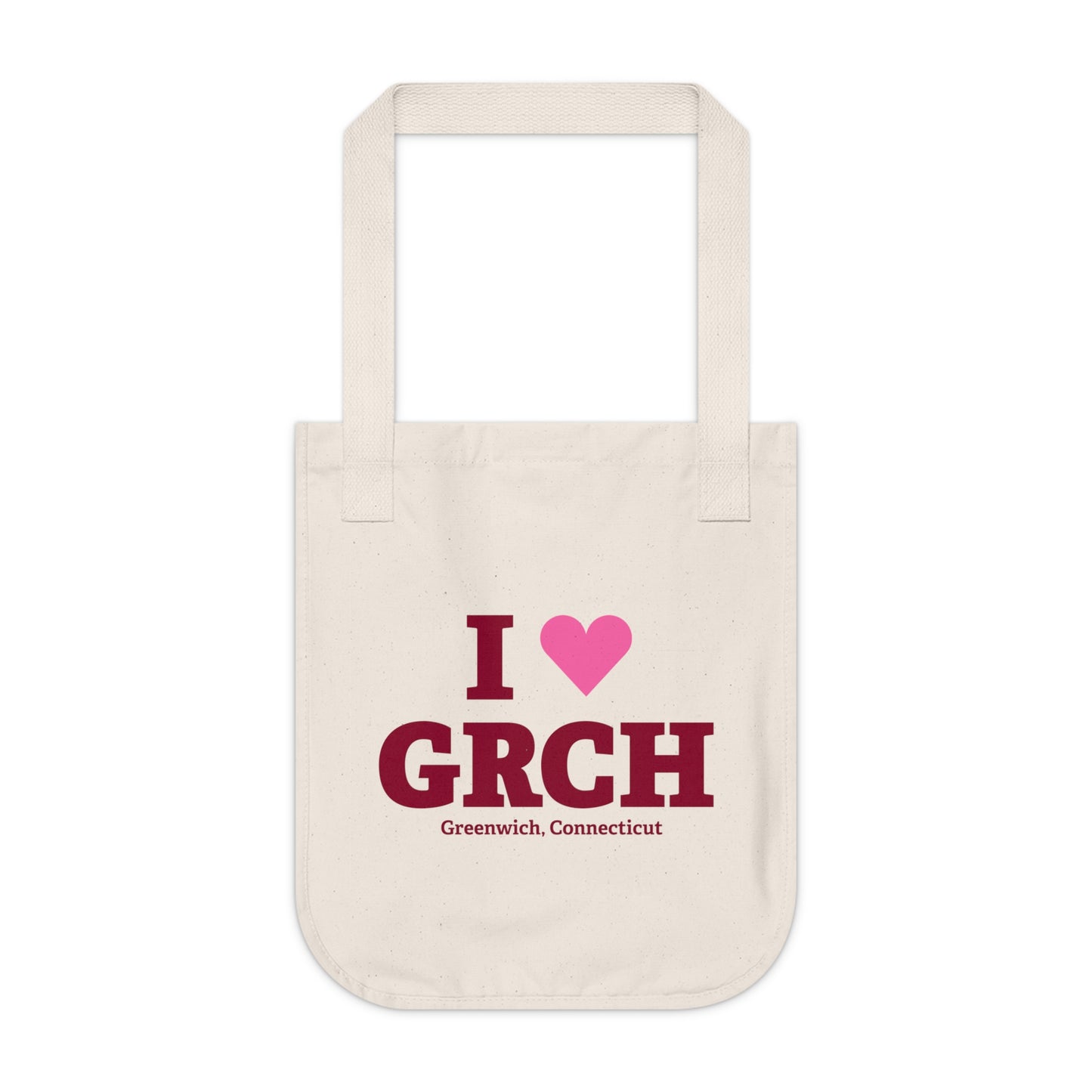 I Heart GRCH Organic Canvas Tote Bag
