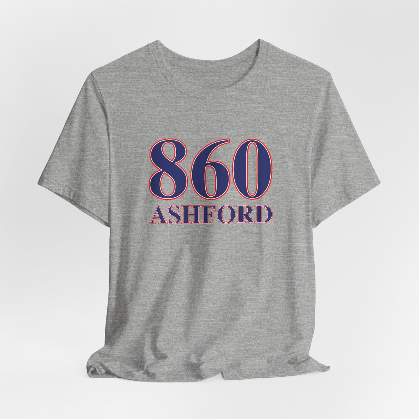 860 Ashford Red White & Blue Unisex Jersey Short Sleeve T-Shirts