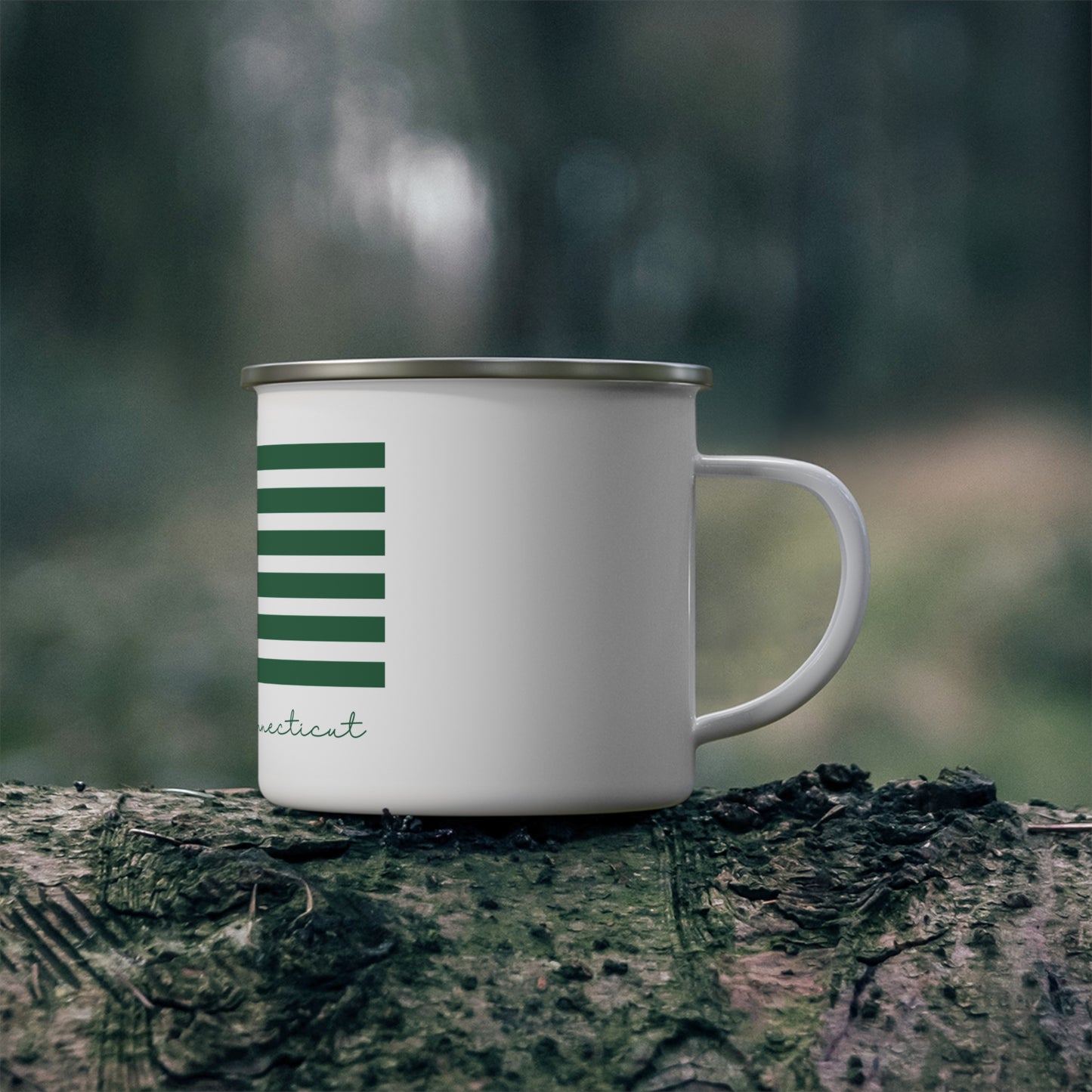 Bridgeport Connecticut St Patrick's Day Flag Enamel Camping Mug
