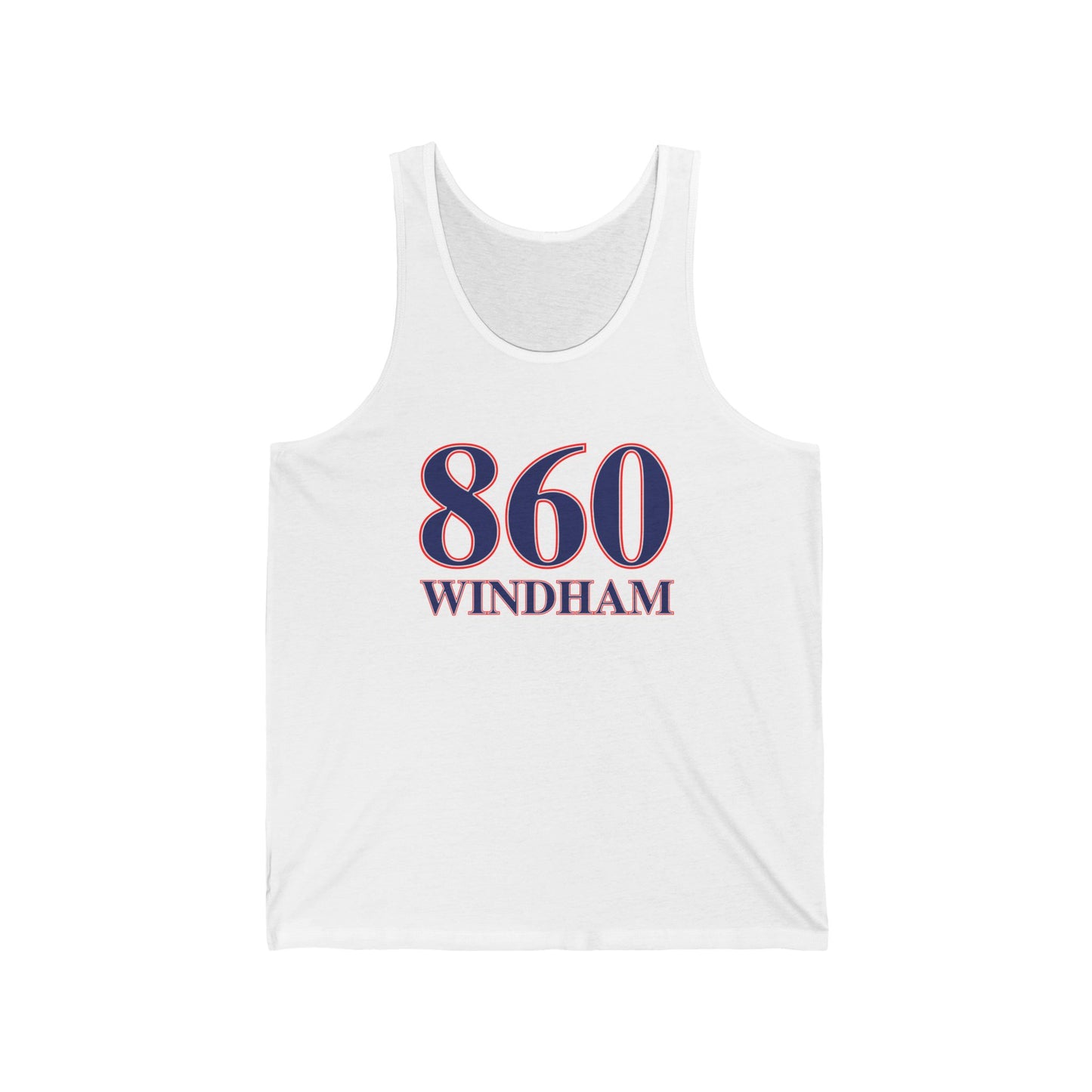 860 Windham Red White & Blue Unisex Jersey Tank Top