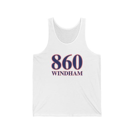 860 Windham Red White & Blue Unisex Jersey Tank Top