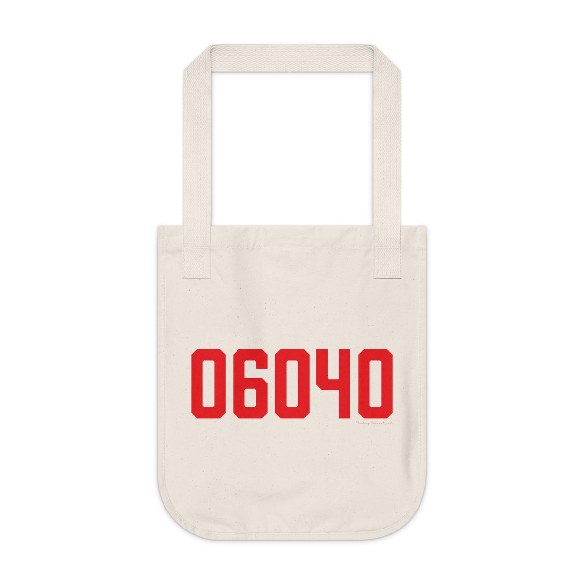 06040 Manchester Connecticut Zip Code Organic Canvas Tote Bag