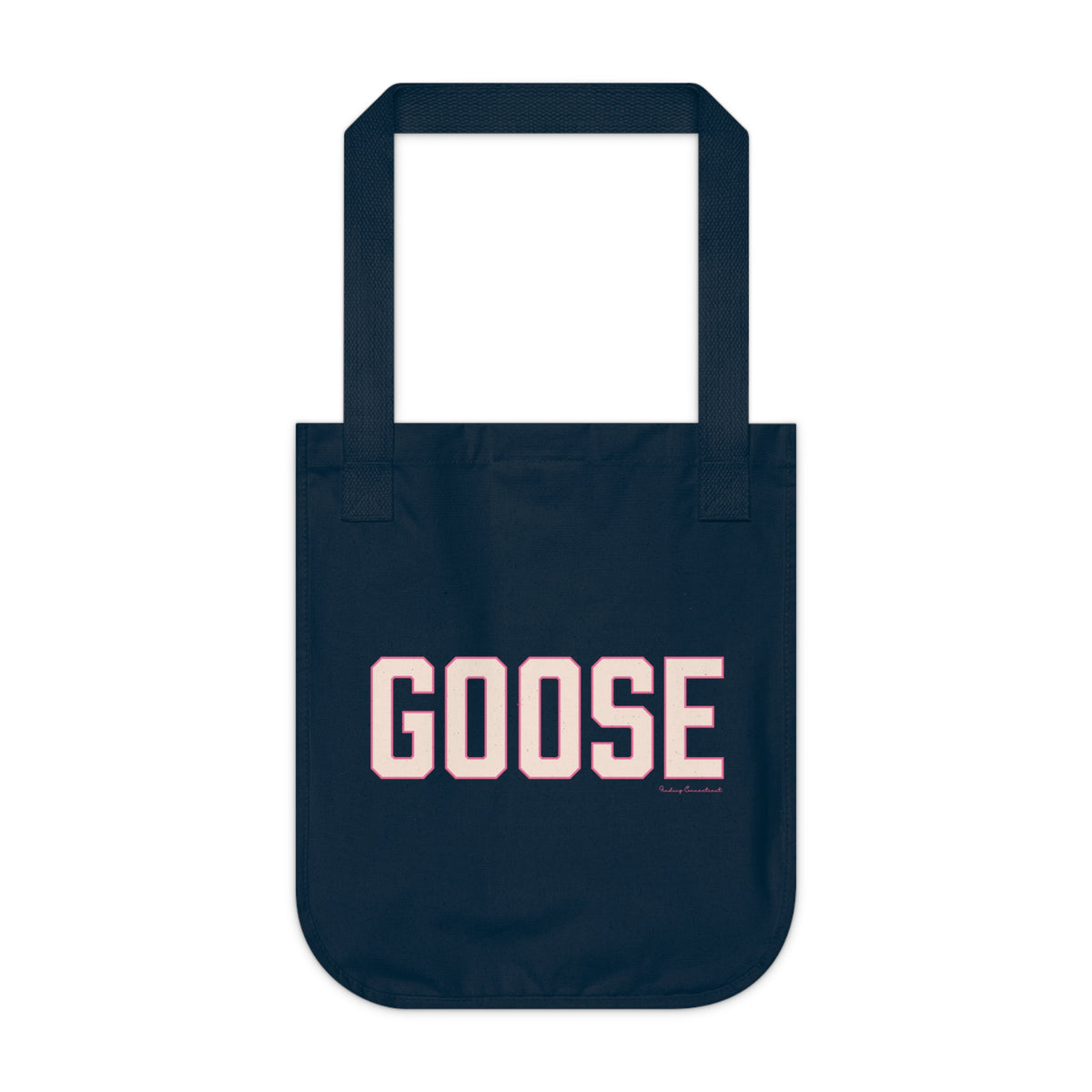 Goose Zip Code - Peach & Pink Organic Canvas Tote Bag