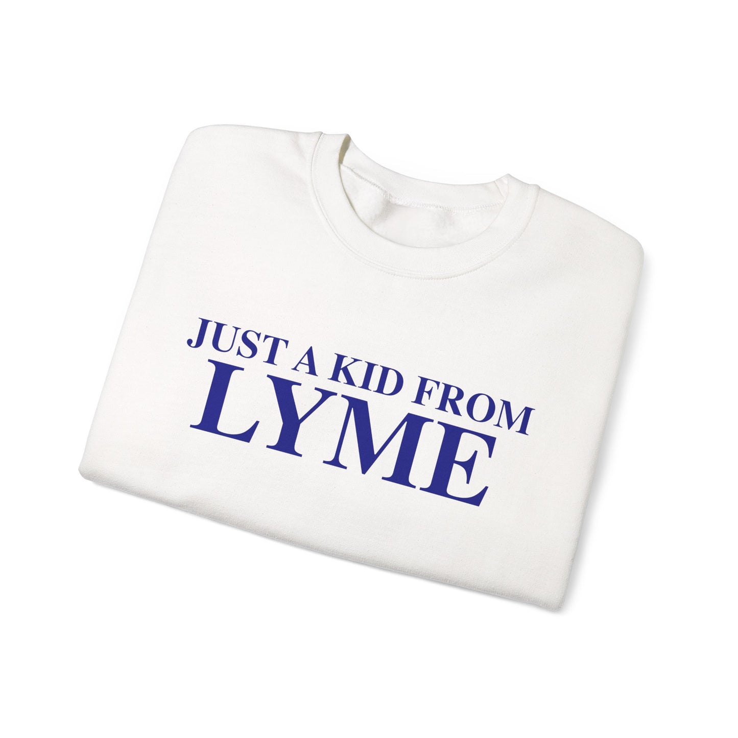 Just a kid from Lyme Unisex Heavy Blend™ Crewneck Sweatshirt