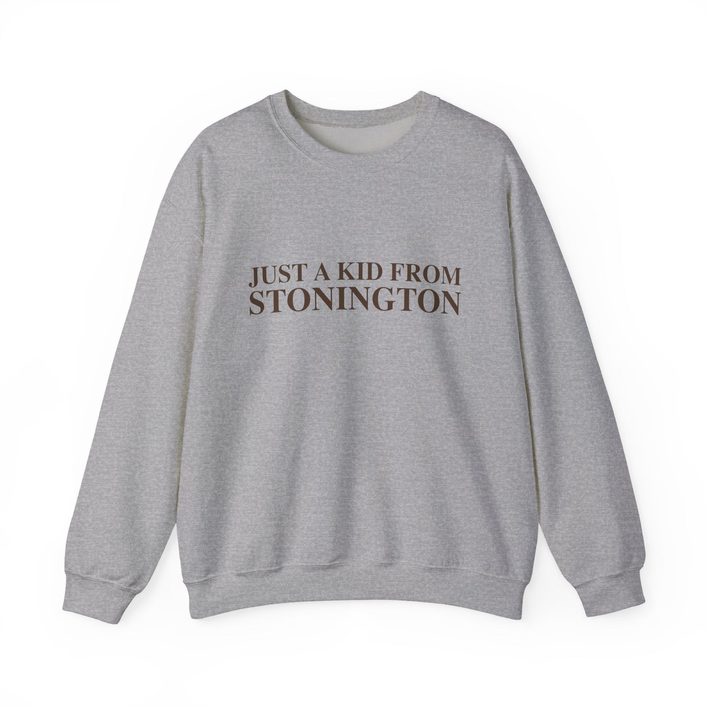 Just a kid from Stonington Unisex Heavy Blend™ Crewneck Sweatshirt