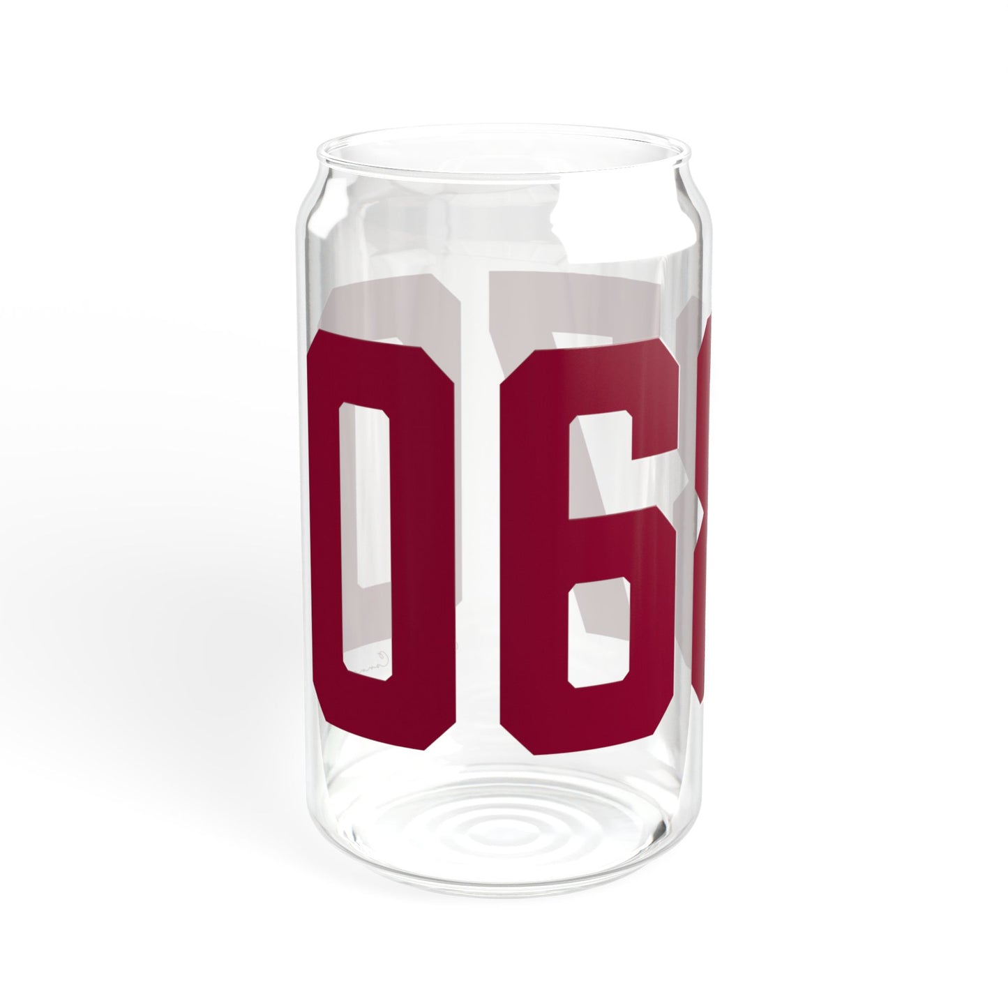 06870 - Greenwich Connecticut Zip Code Sipper Glass, 16oz