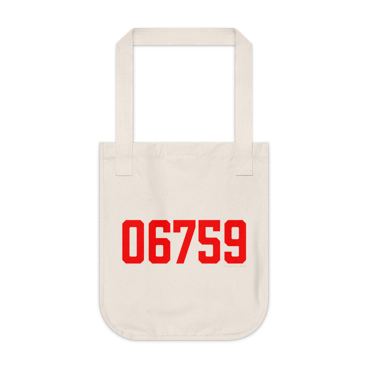 06759 Litchfield Connecticut Zip Code Organic Canvas Tote Bag