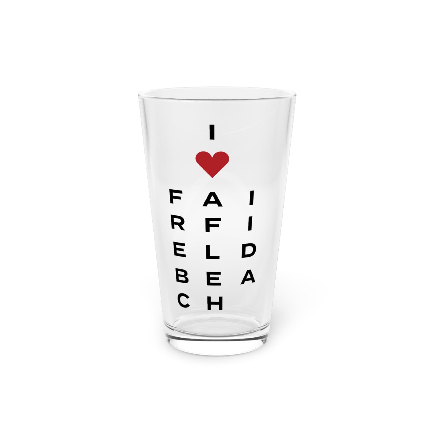 Fairfield Beach Vision Pint Glass, 16oz