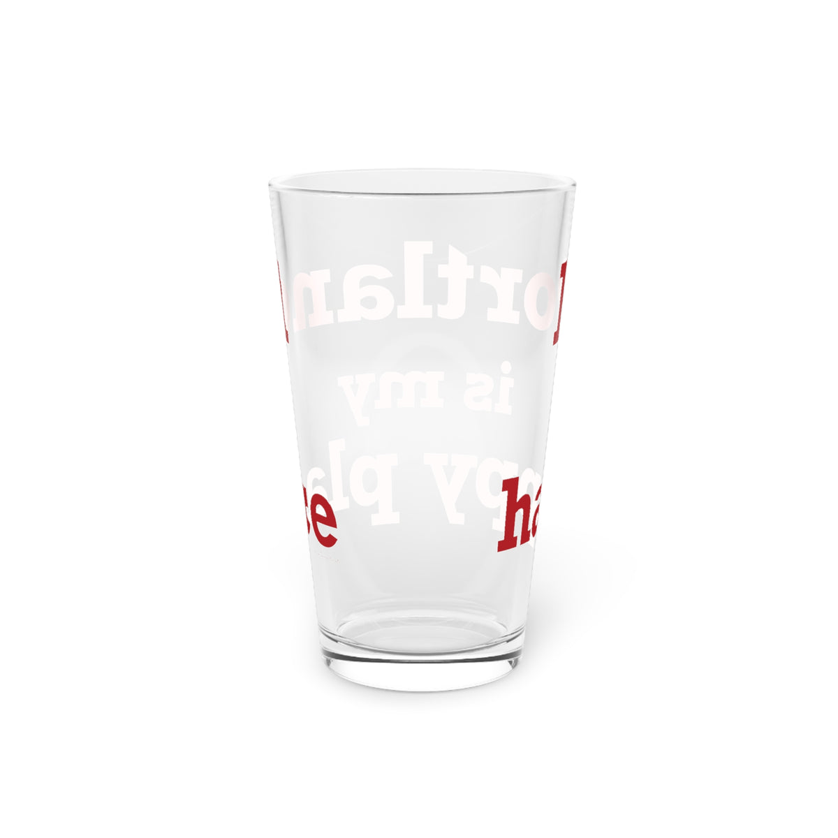 Portland is My Happy Place Pint Glass, 16oz