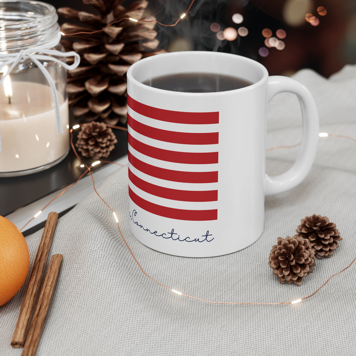 North Canaan Connecticut Flag Mug 11oz