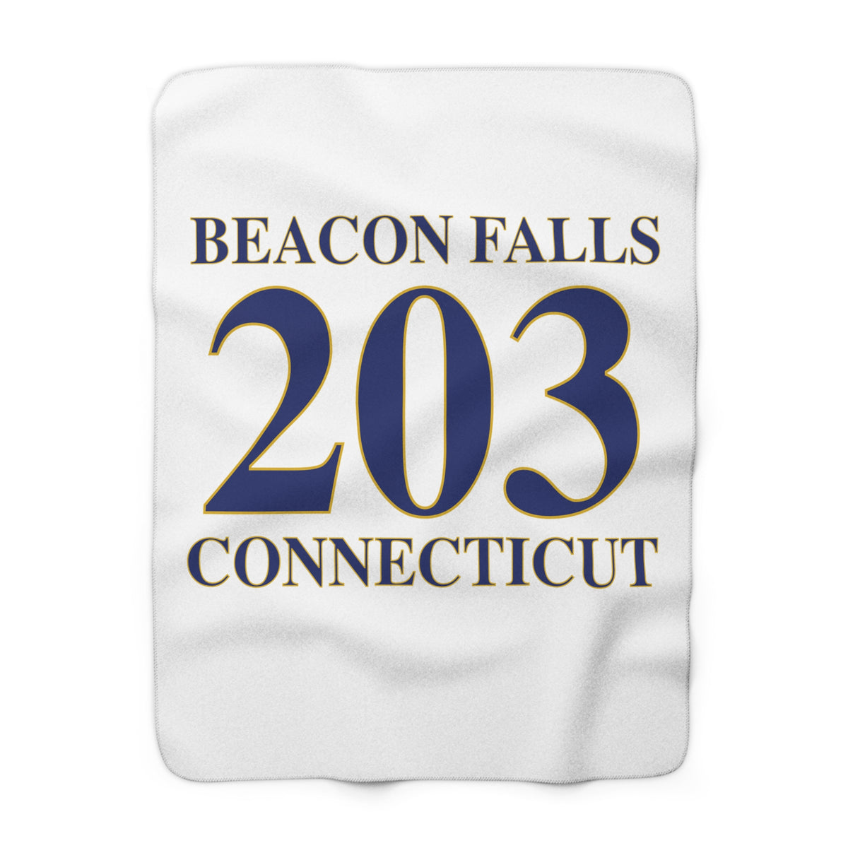 Beacon Falls 203 Connecticut Sherpa Fleece Blanket