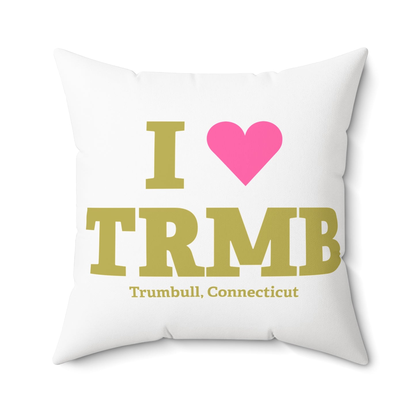 I Heart TRMB Spun Polyester Square Pillow