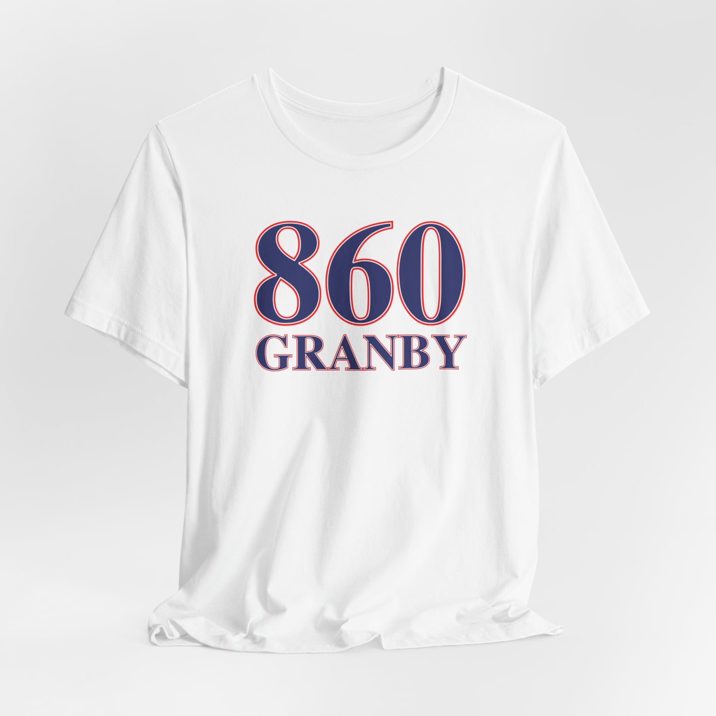 860 Granby Red White & Blue Unisex Jersey Short Sleeve T-Shirt