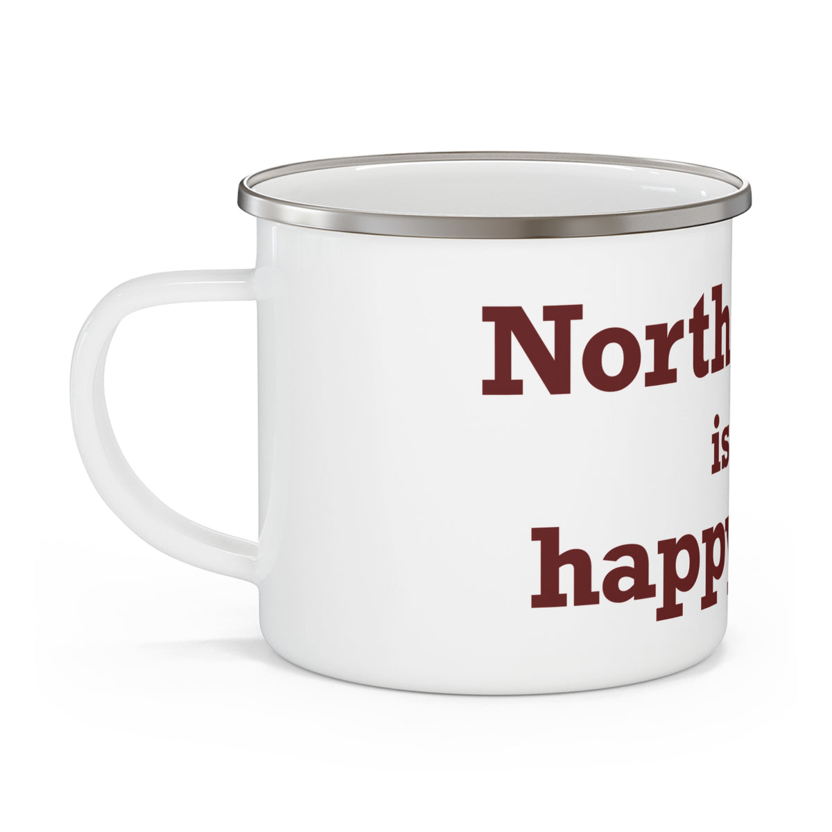 North Haven is My Happy Place Enamel Camping Mug