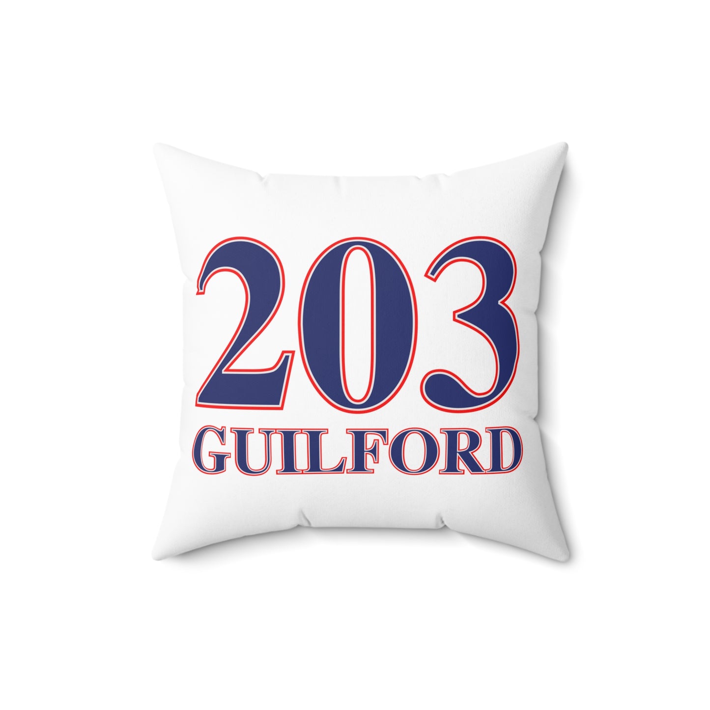 203 Guilford Red White & Blue Spun Polyester Square Pillow
