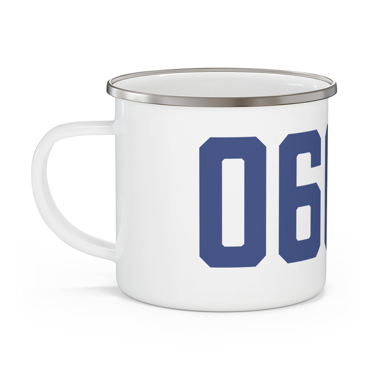 06098 Winchester Connecticut Zip Code Enamel Camping Mug