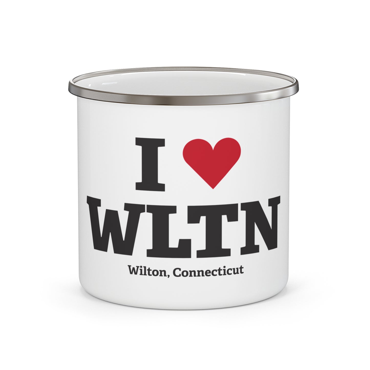 I Heart WLTN Enamel Camping Mug