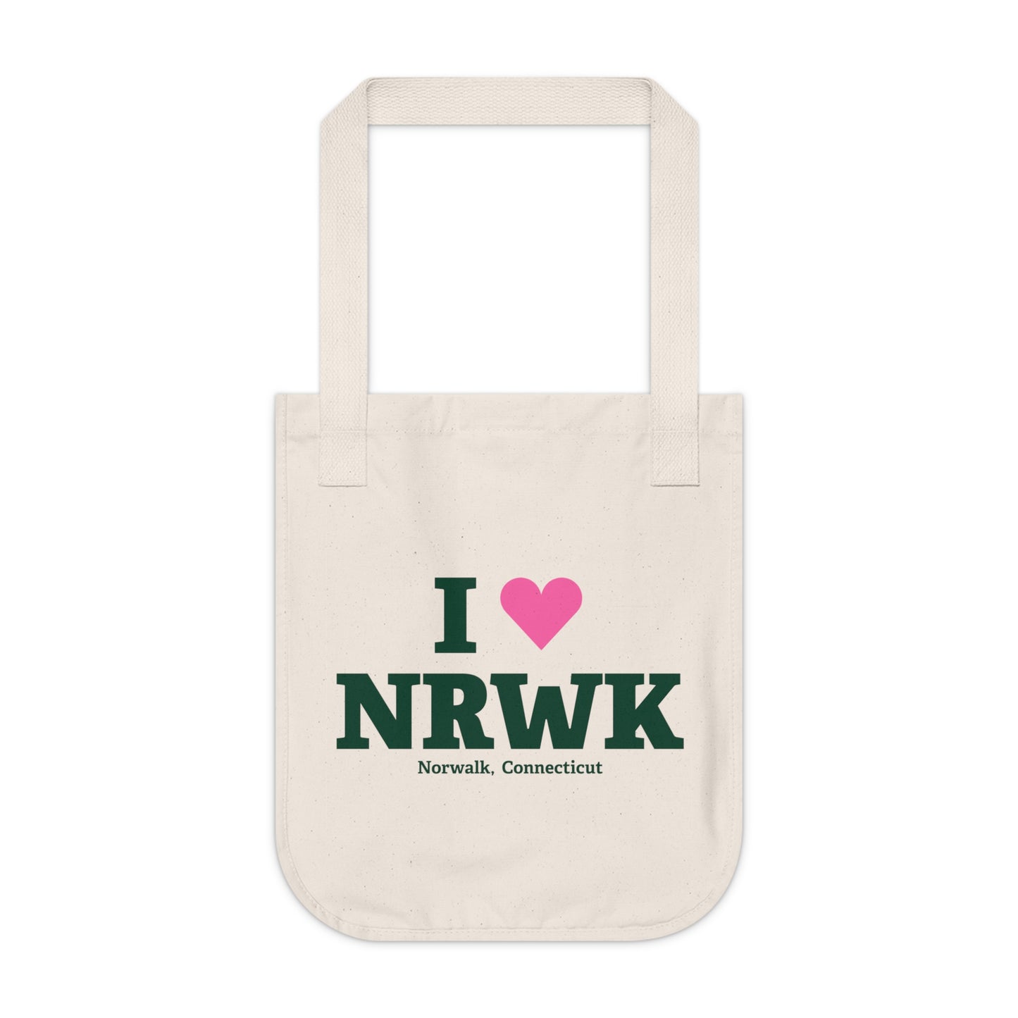 I Heart NRWK Organic Canvas Tote Bag