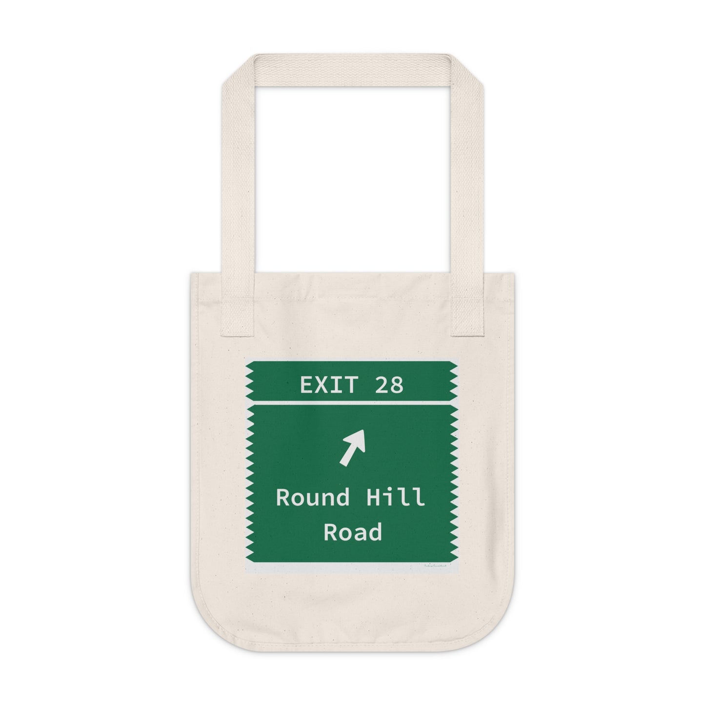 Vintage Merritt Parkway Exit 28 Sign Organic Canvas Tote Bag