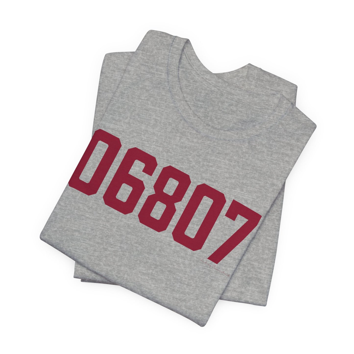 06807 - Greenwich Connecticut Zip Code Unisex Jersey Short Sleeve T-Shirt