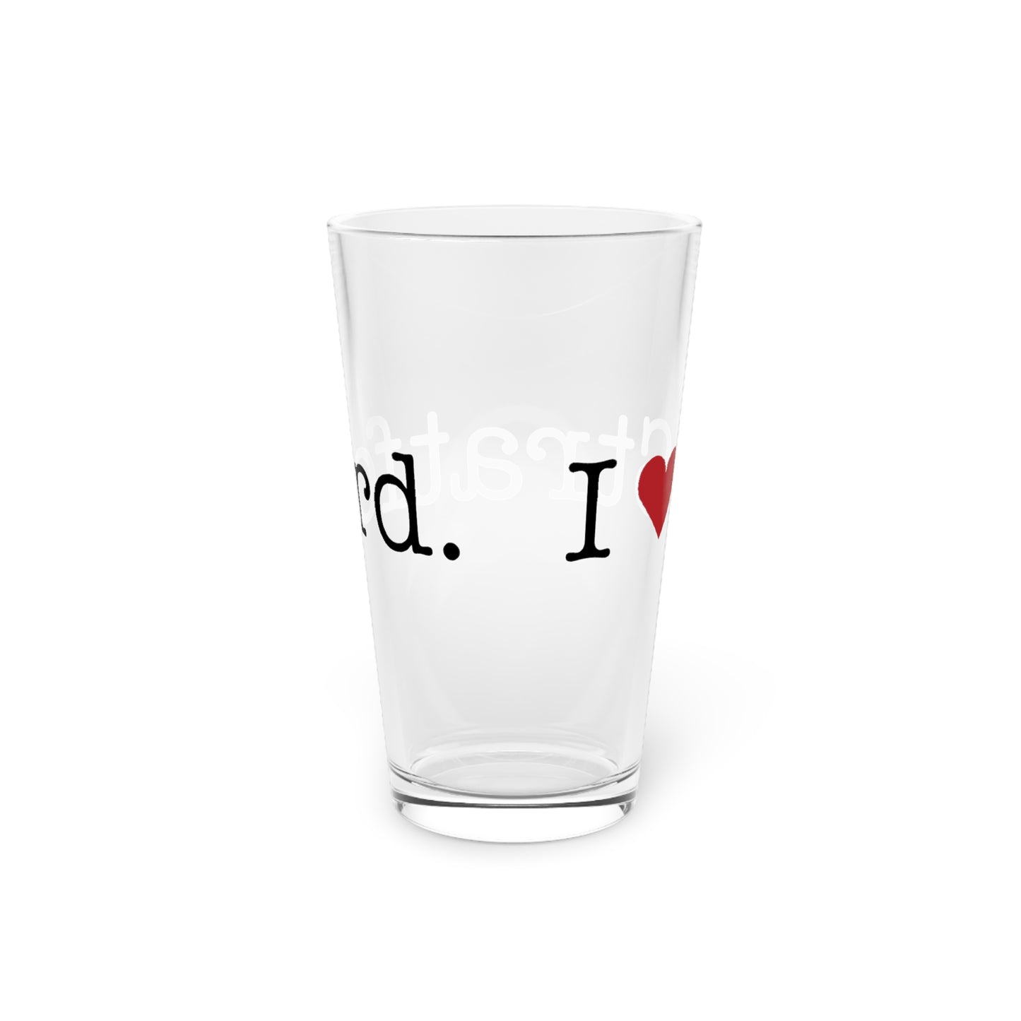 I Heart Stratford. Pint Glass, 16oz