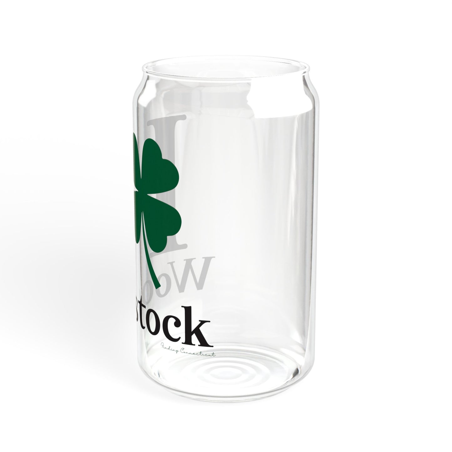 I Clover Woodstock Sipper Glass, 16oz