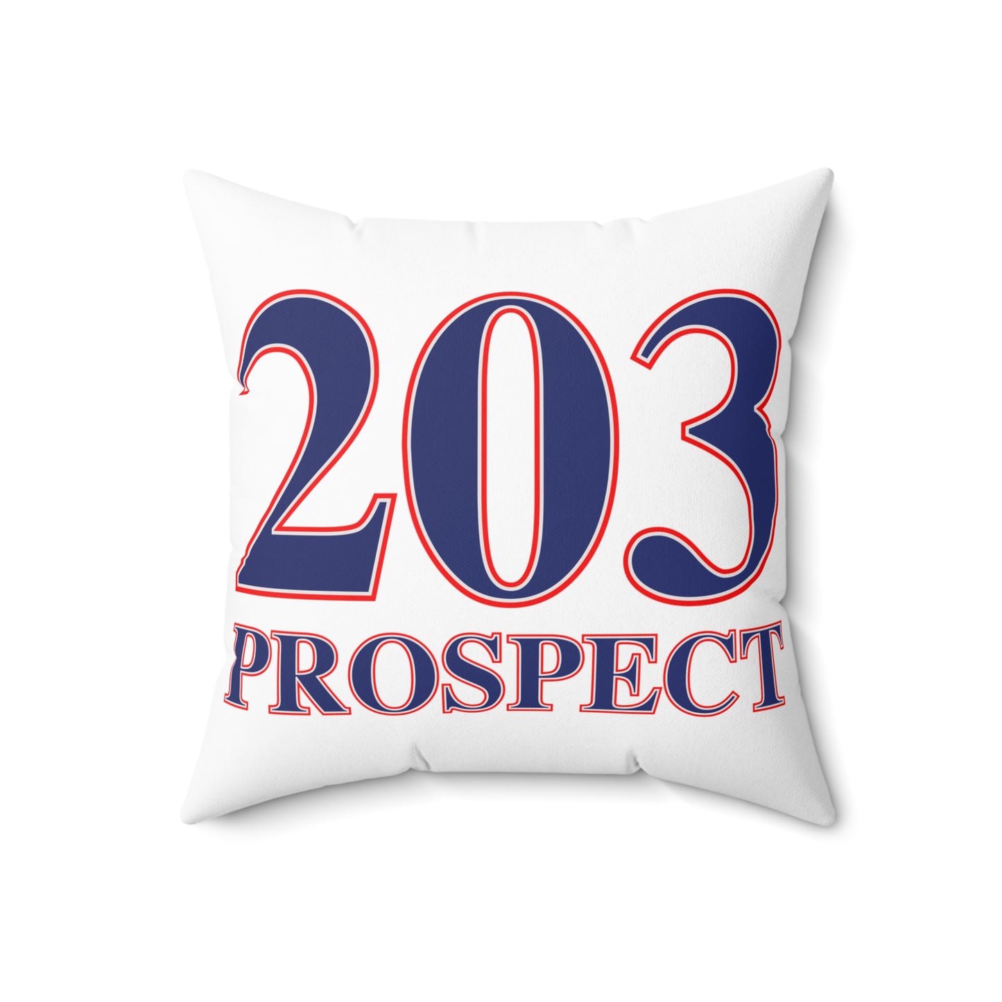 203 Prospect Red White & Blue Spun Polyester Square Pillow