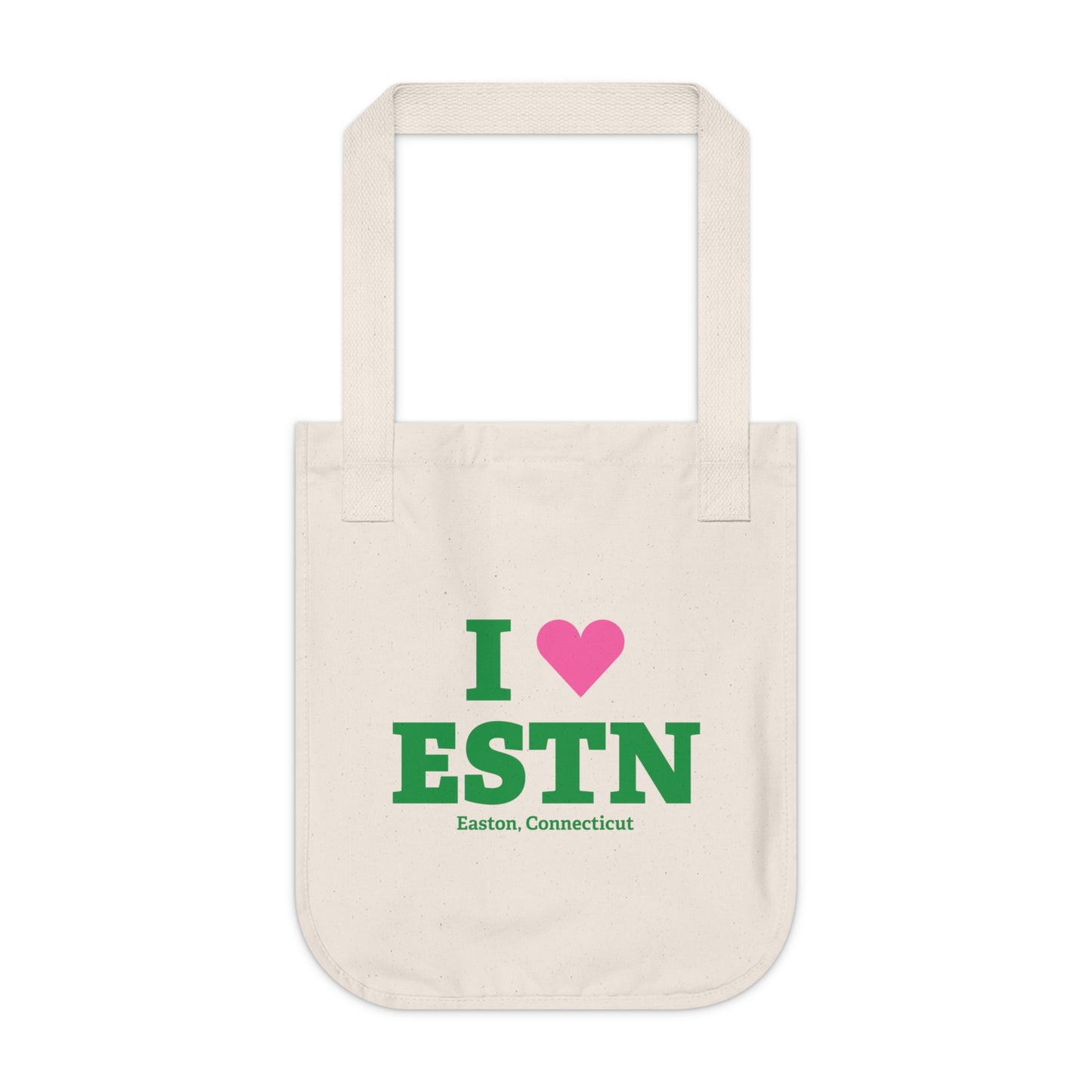 I Heart ESTN Organic Canvas Tote Bag