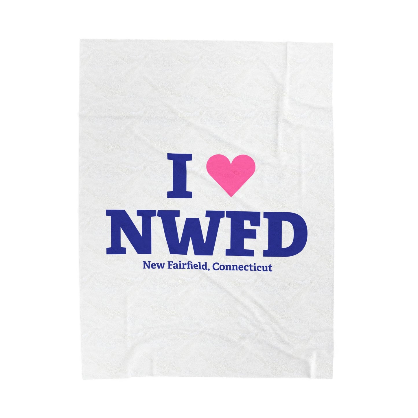 I Heart NWFD Velveteen Plush Blanket