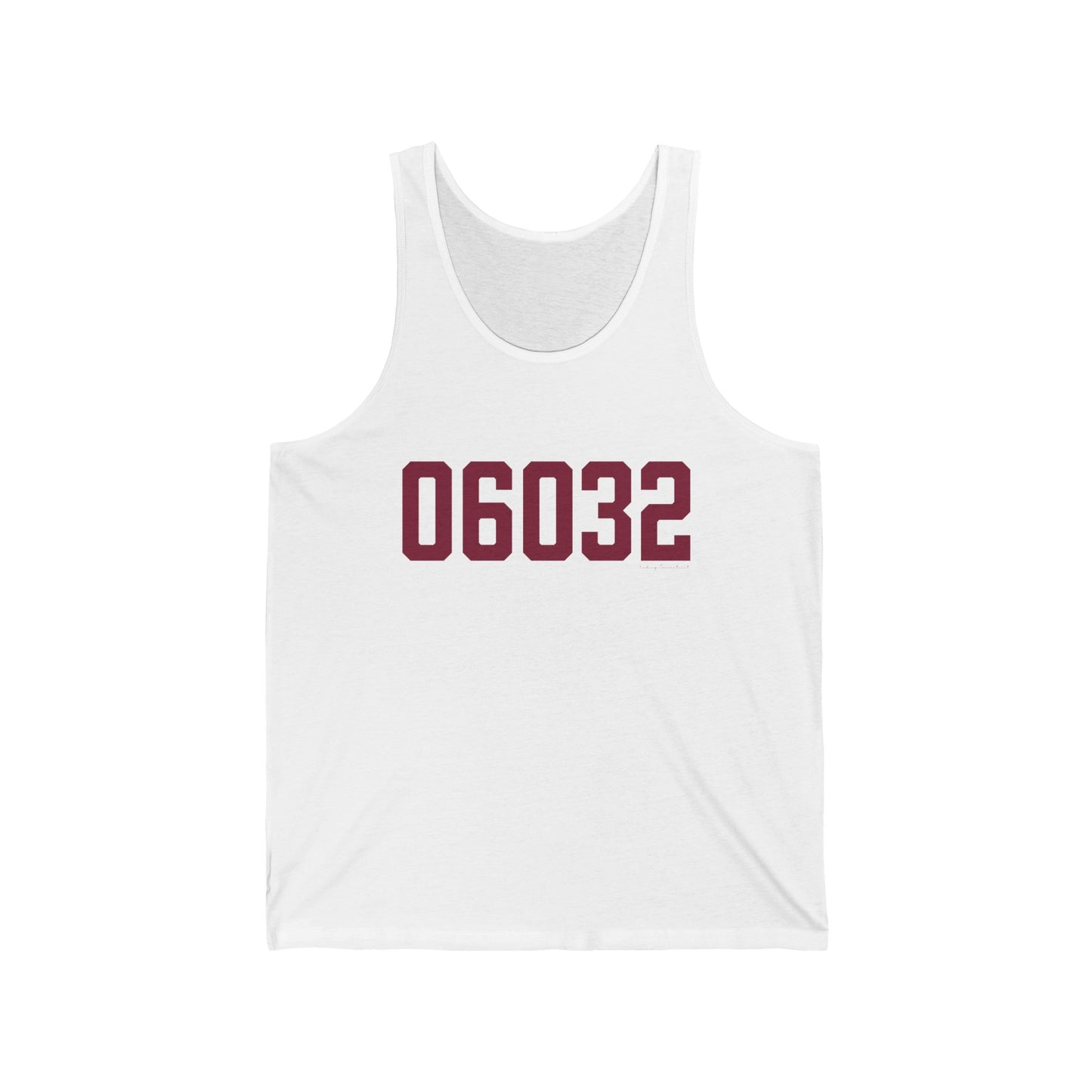 06032 - Farmington Connecticut Zip Code Unisex Jersey Tank Top