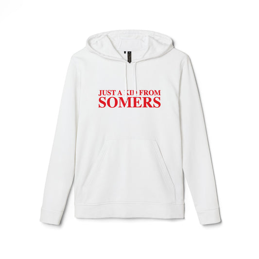 Just a kid from Somers adidas Unisex Fleece Hoodie