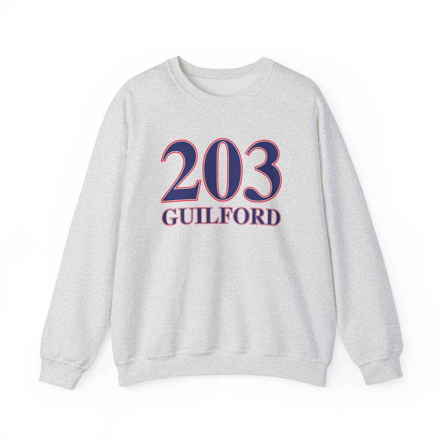 203 Guilford Red White & Blue Unisex Heavy Blend™ Crewneck Sweatshirt