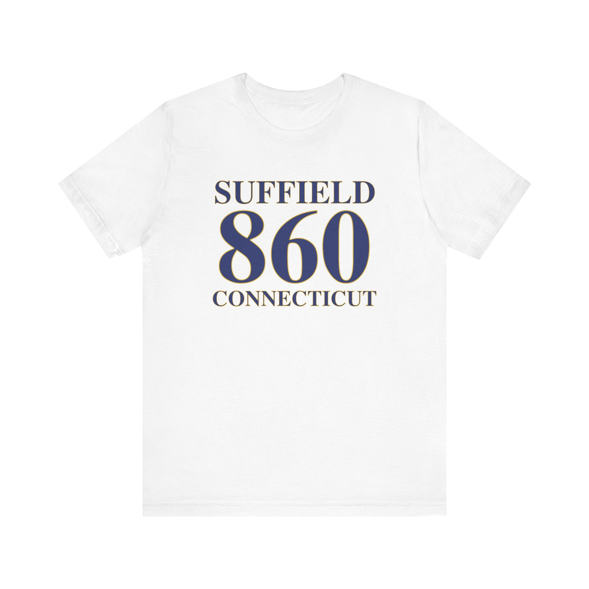 Suffield 860 Connecticut Unisex Jersey Short Sleeve T-Shirt