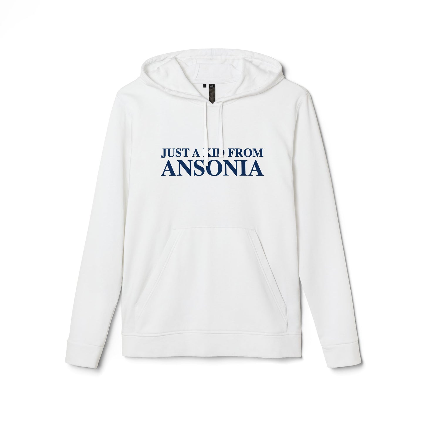 Just a kid from Ansonia adidas Unisex Fleece Hoodie