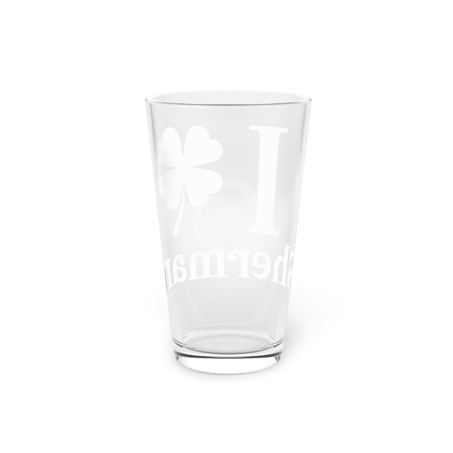 I Clover Sherman Pint Glass, 16oz