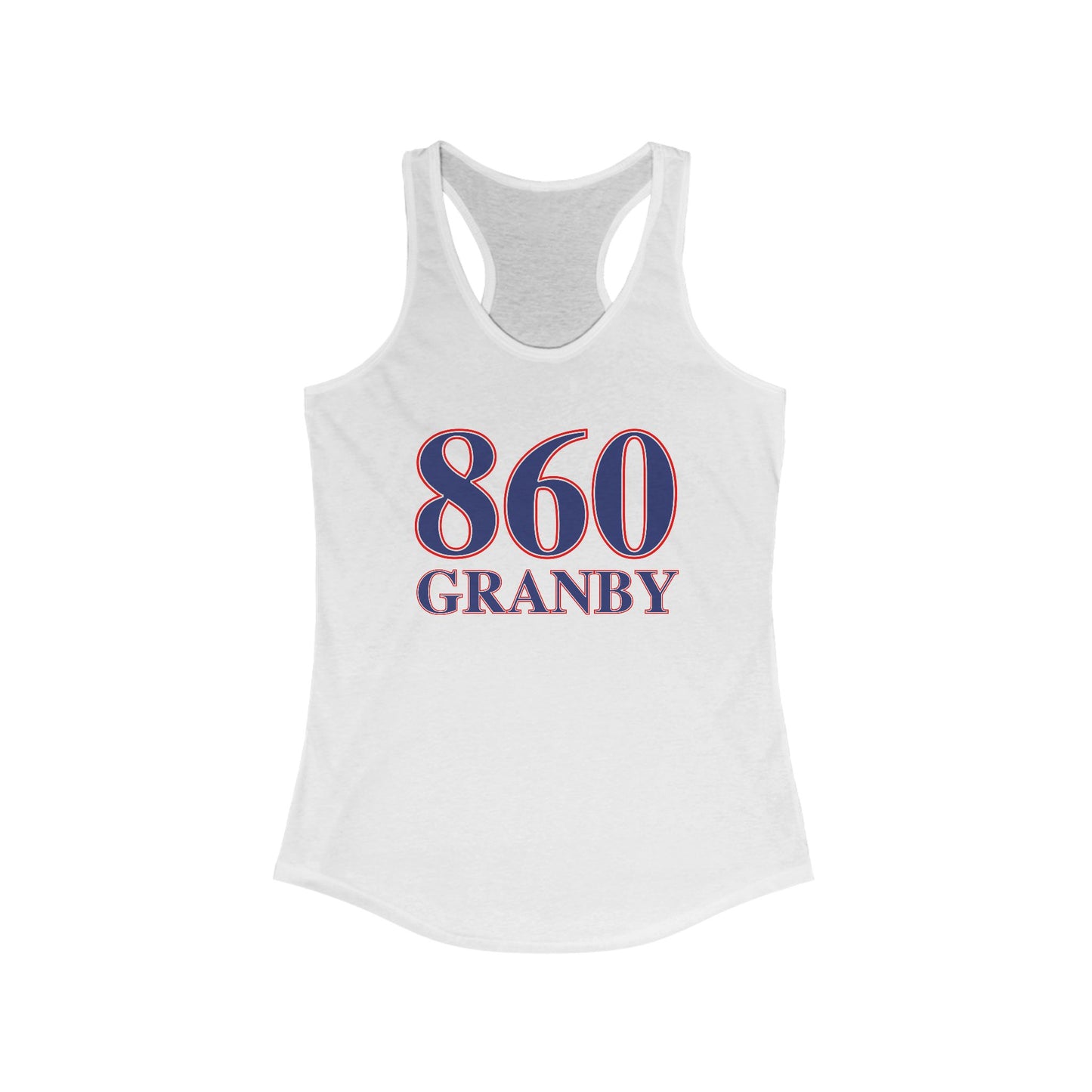 860 Granby Red White & Blue Women's Ideal Racerback Tank Top