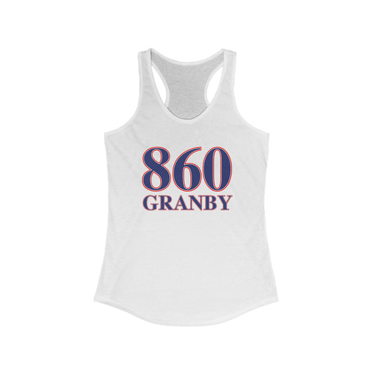 860 Granby Red White & Blue Women's Ideal Racerback Tank Top
