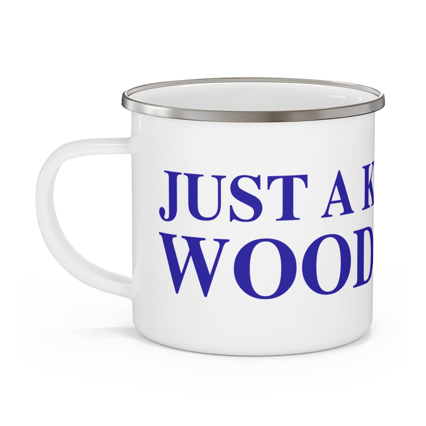 Just a kid from Woodstock Enamel Camping Mug