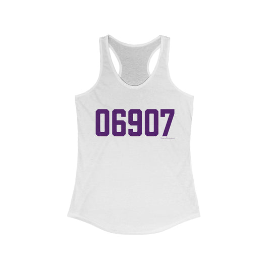 06907 Stamford Connecticut Zip Code Women's Ideal Racerback Tank Top