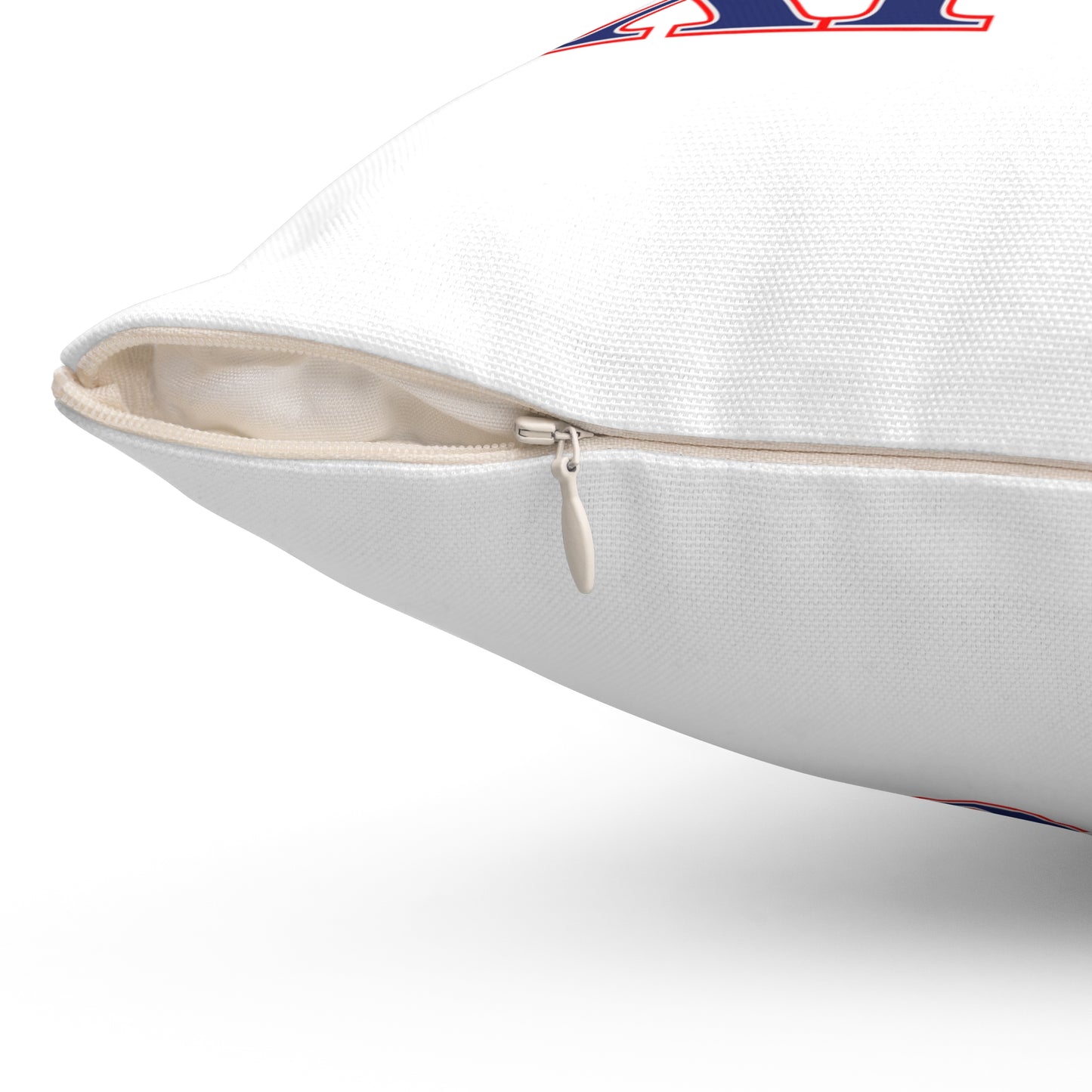 203 Oxford Red White & Blue Spun Polyester Square Pillow
