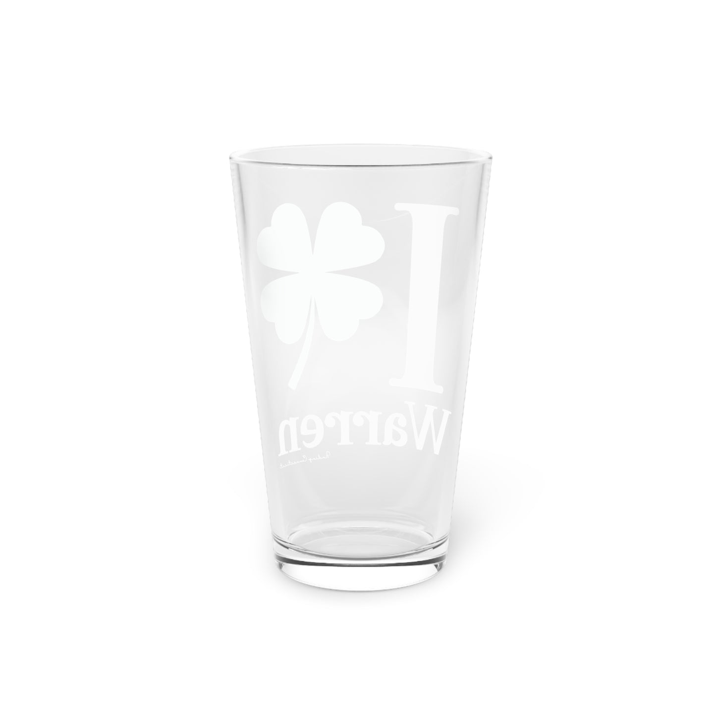 I Clover Warren Pint Glass, 16oz