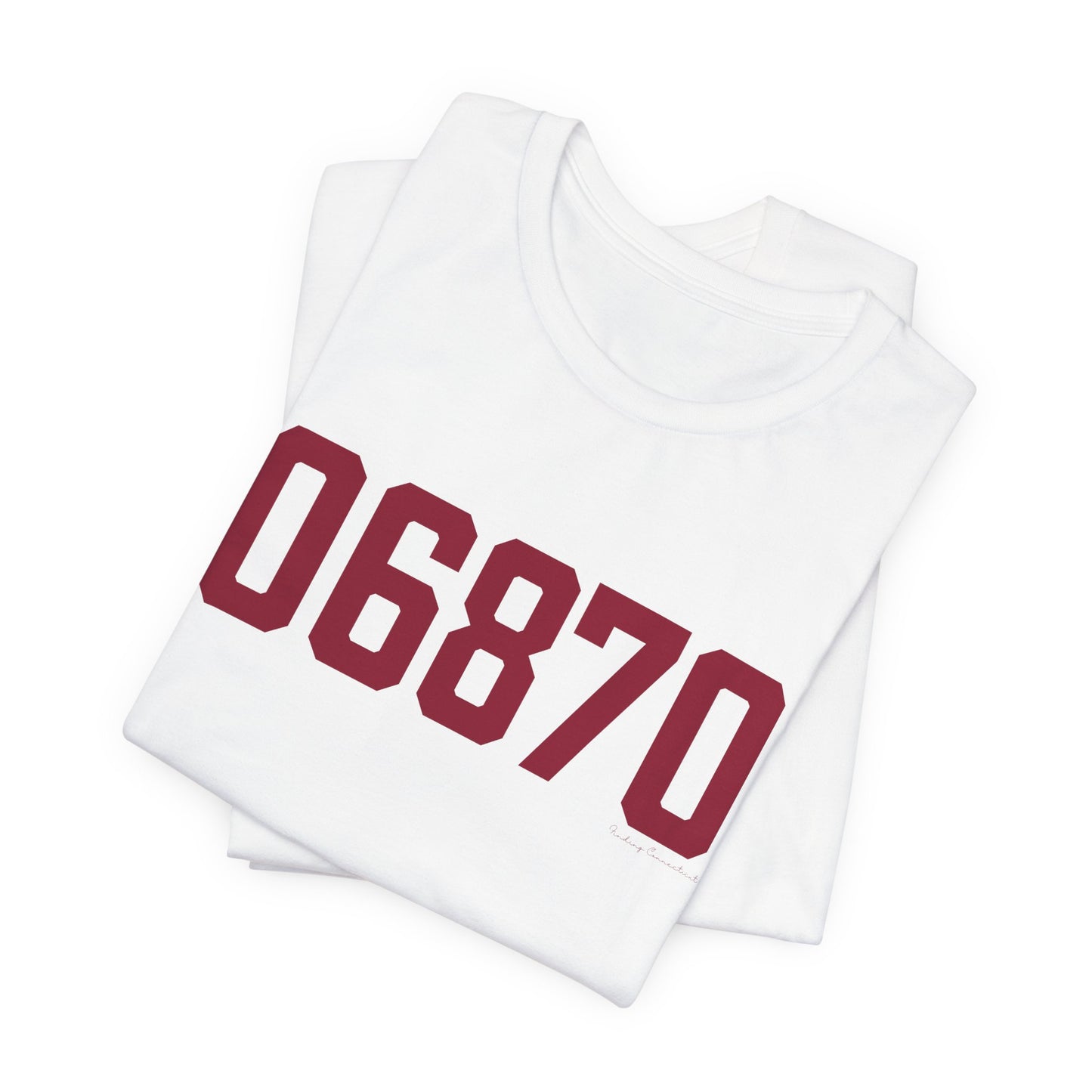 06870 - Greenwich Connecticut Zip Code Unisex Jersey Short Sleeve T-Shirt