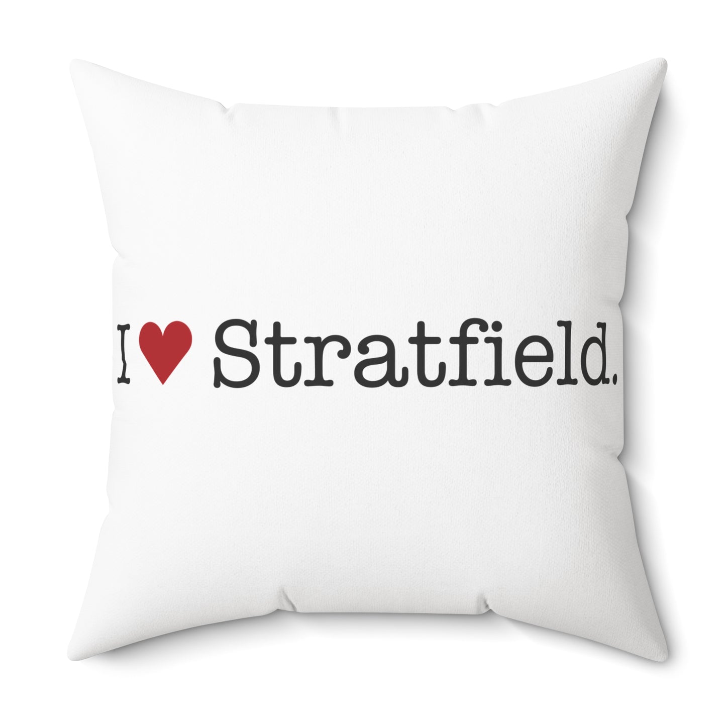 I Heart Stratfield. Spun Polyester Square Pillow