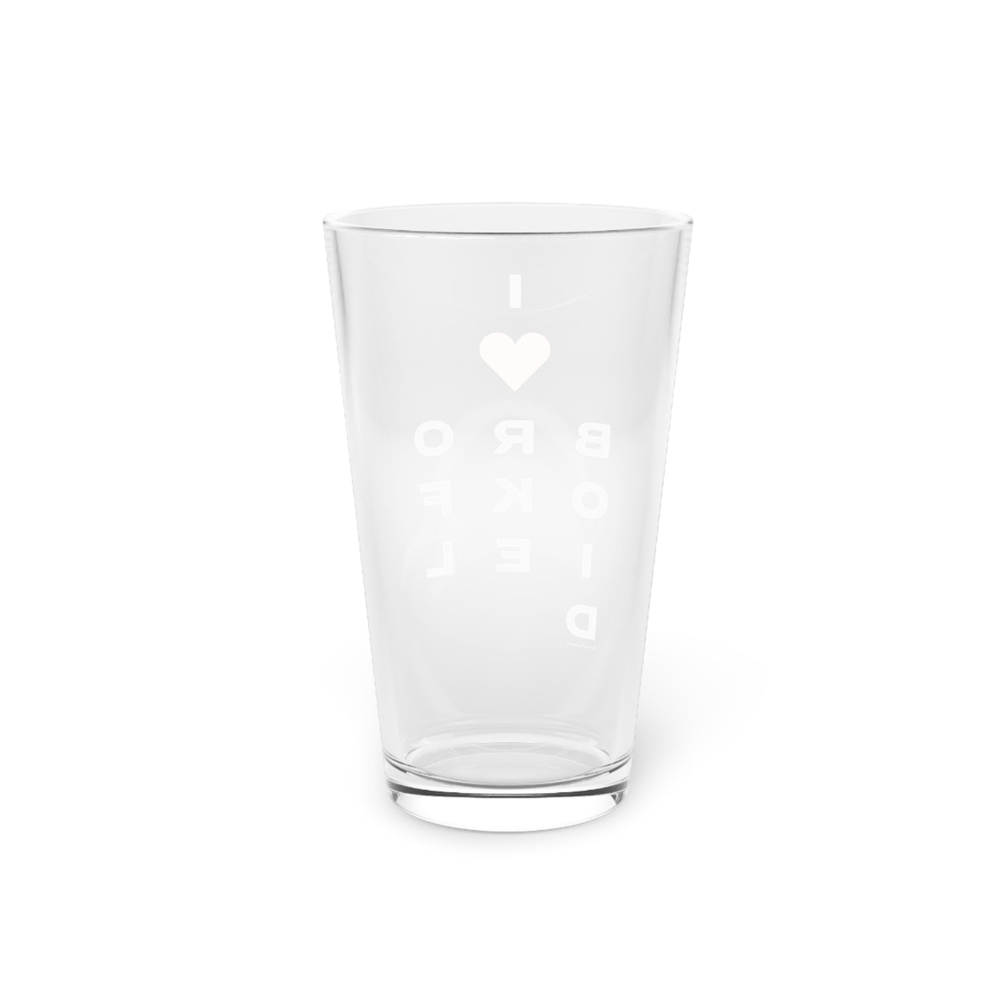 Brookfield Vision Pint Glass, 16oz