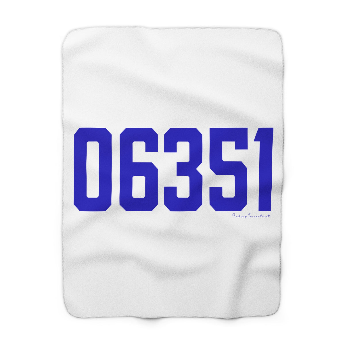 06351 Lisbon Connecticut Zip Code Sherpa Fleece Blanket