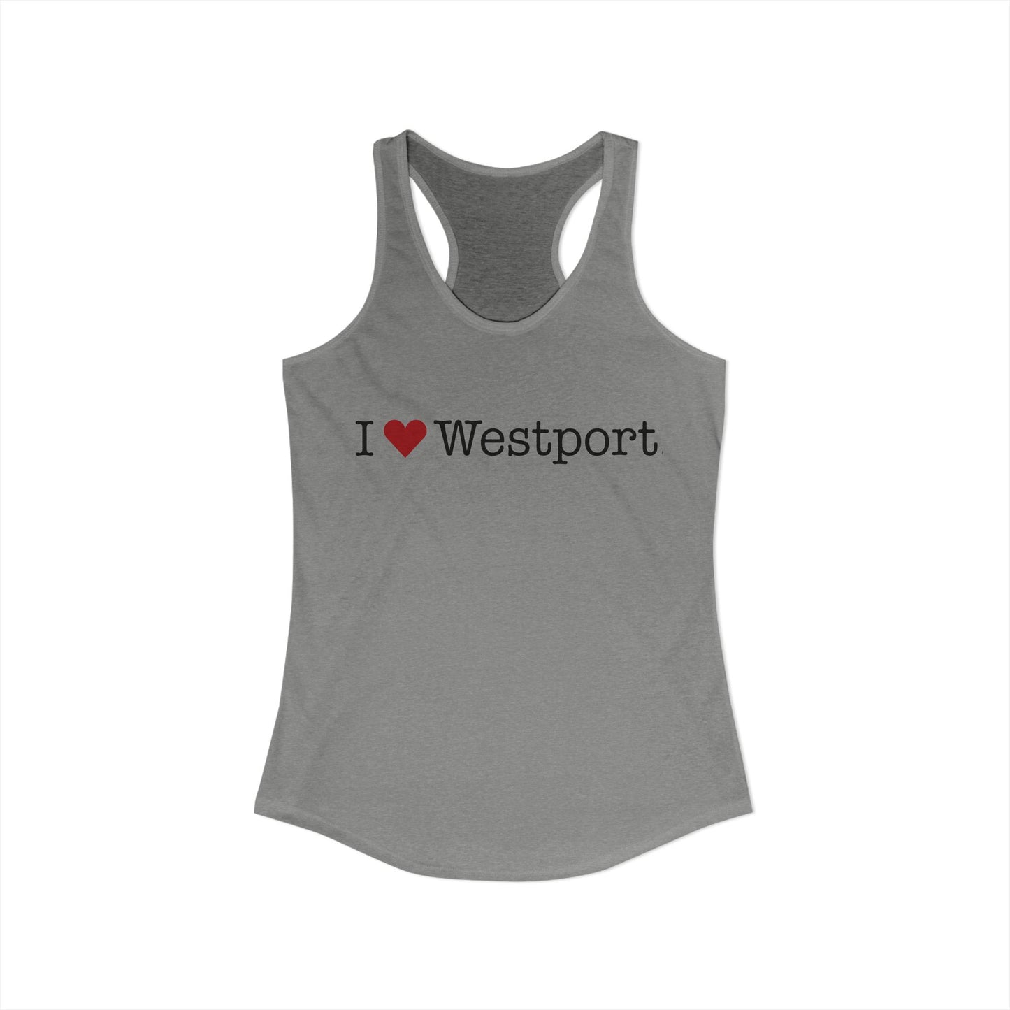 I Heart Westport. Women's Ideal Racerback Tank Top