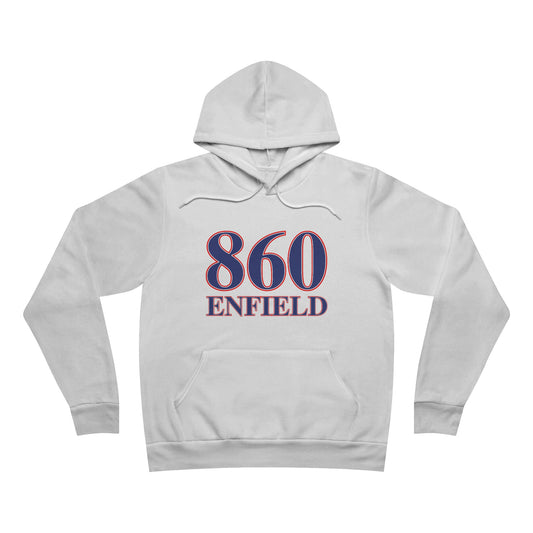 860 Enfield Red White & Blue Unisex Sponge Fleece Pullover Hoodie