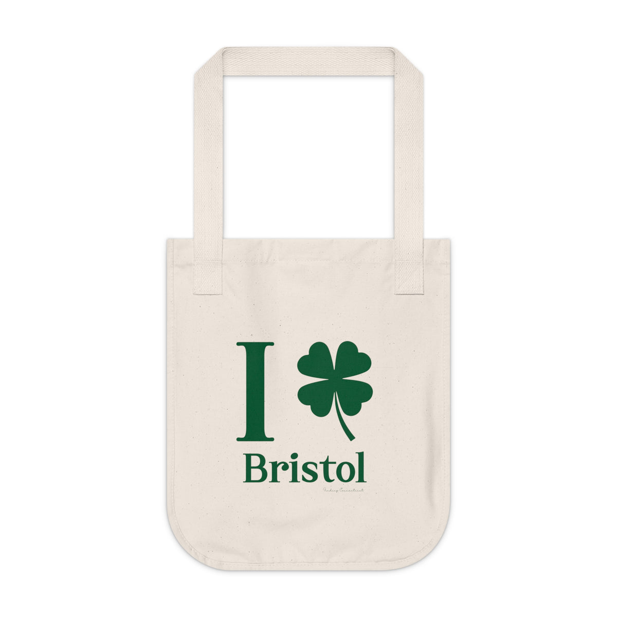 I Clover Bristol Organic Canvas Tote Bag
