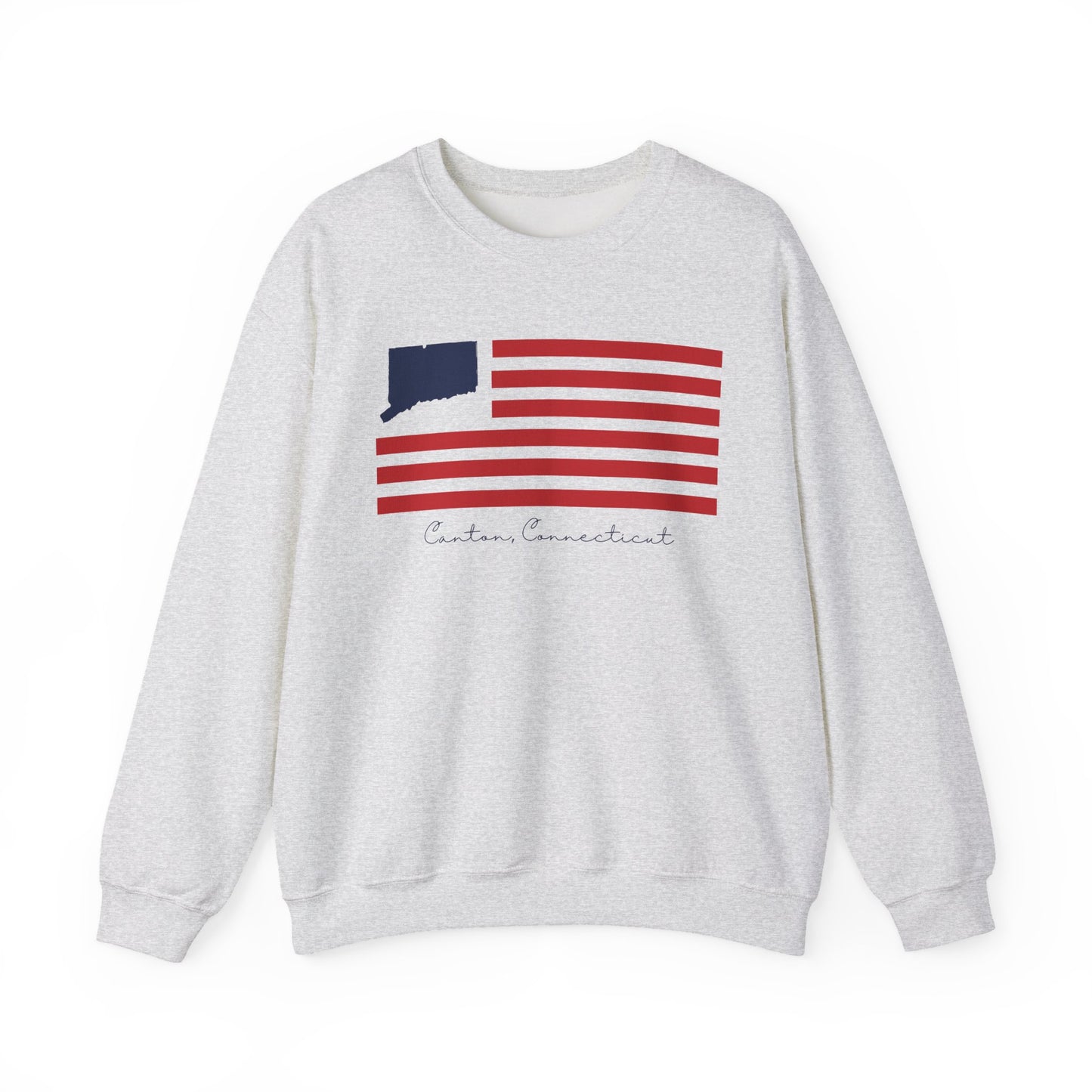 Canton Connecticut Flag Unisex Heavy Blend™ Crewneck Sweatshirt
