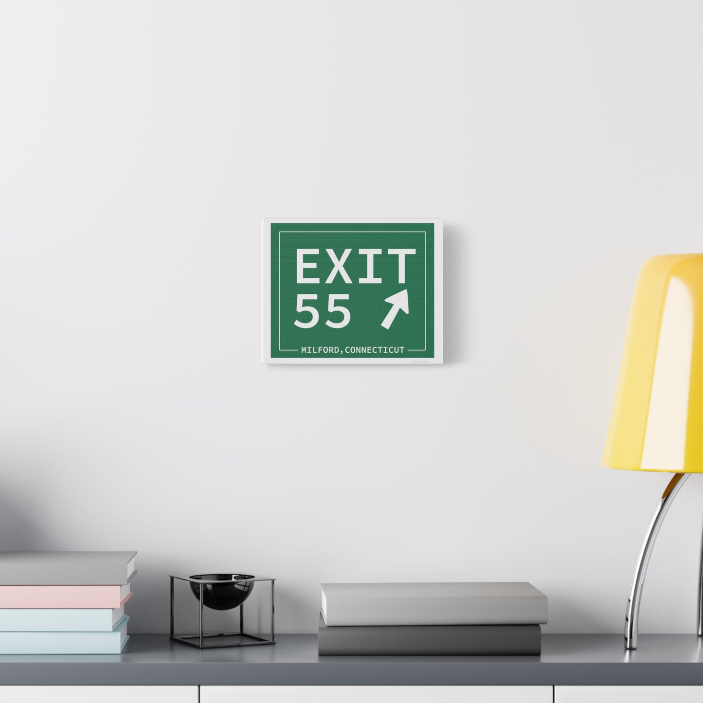 Vintage Exit 55 WCP Sign Matte Canvas, Stretched, 1.25"